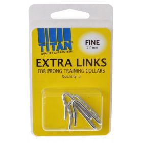 Titan Extra Links for Prong Training Collars (Option 2: 3 count, Option 1: Fine (2.0 mm))