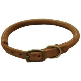 CircleT Rustic Leather Dog Collar Chocolate (Option 1: 18"L x 3/4"W)