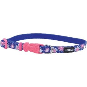 Li'L Pals Reflective Collar (Option 2: 6-8"L x 3/8"W, Option 1: Flowers with Dots)