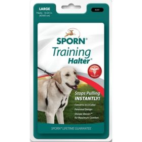 Sporn Original Training Halter for Dogs (Option 2: Large, Option 1: Black)