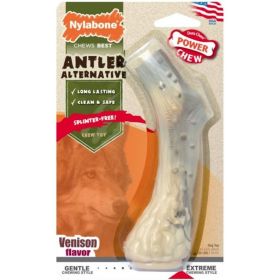 Nylabone Power Chew Antler Alternative Venison Flavor (Option 2: 1 count, Option 1: Medium)