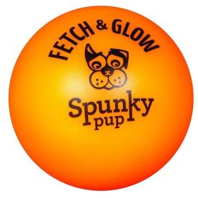 Spunky Pup Fetch and Glow Ball Dog Toy Assorted Colors (Option 2: 1 count, Option 1: Medium)