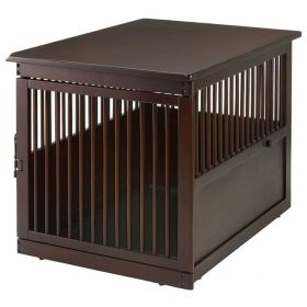 Richell End Table Dog Crate (Option 1: Large)