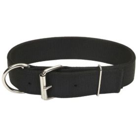 Coastal Pet Macho Dog Double-Ply Nylon Collar  1.75" Wide Black (Option 1: 24"Long)