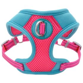 Coastal Pet Pro Reflective Mesh Dog Harness Fuchia with Teal 1" (Option 1: Large)