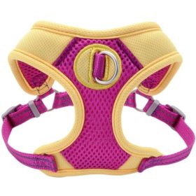 Coastal Pet Pro Reflective Mesh Dog Harness Purple with Yellow 1" (Option 1: Large)